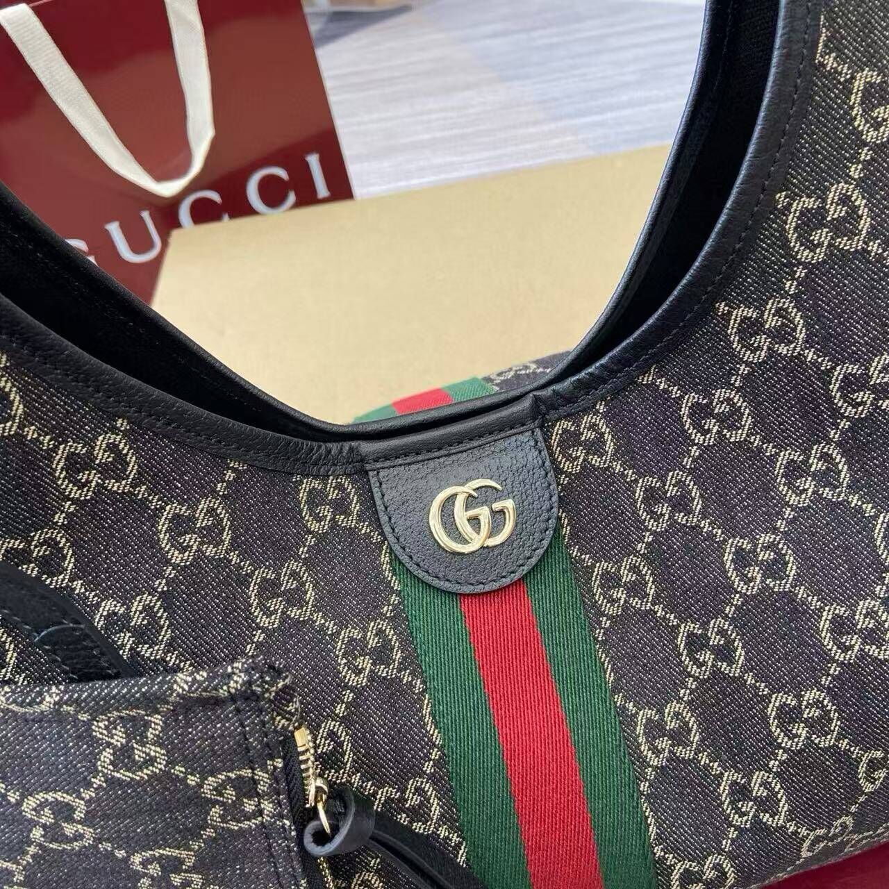 Gv*c*giglio large tote bag gg canvas-60*47*16cm