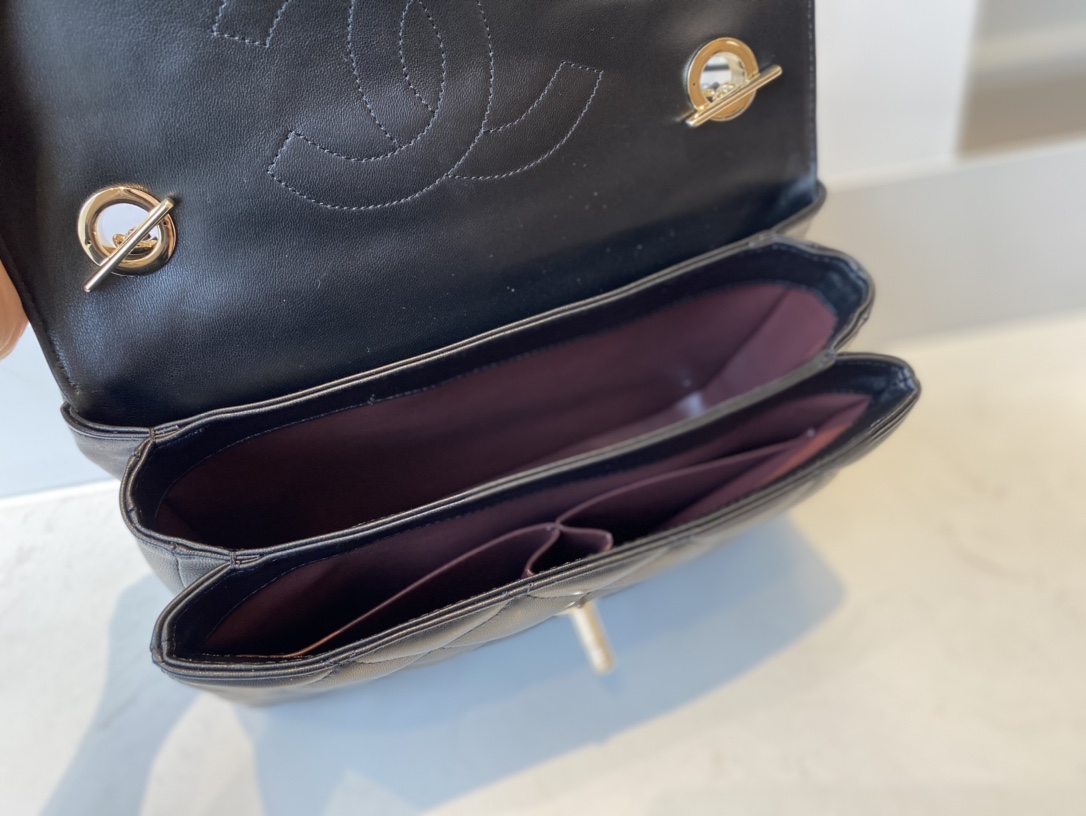 Ch@nel Trendy CC-Champagne Gold-25*17*12CM