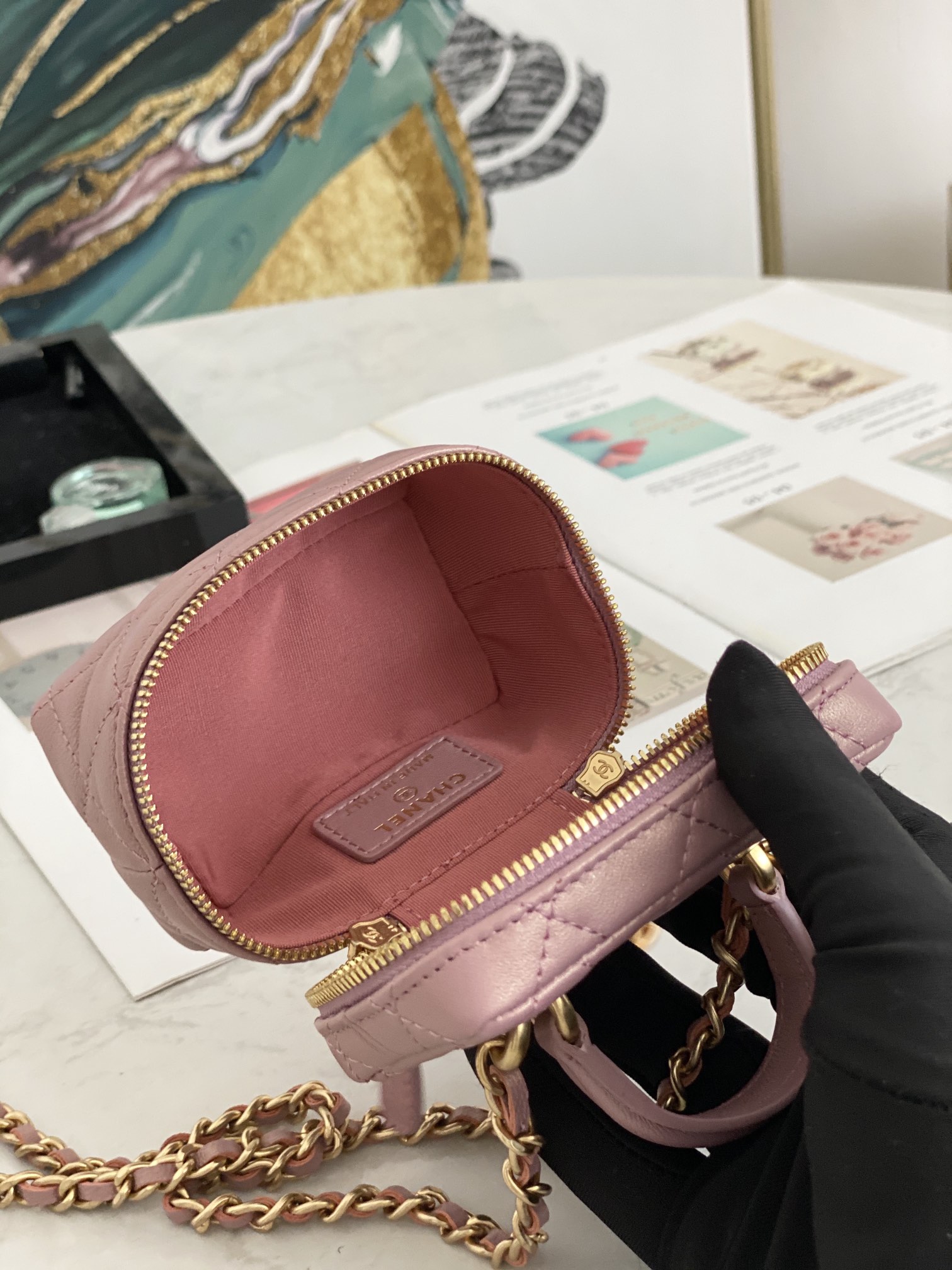 Ch@nel Vanity Bag-11.5x12x7CM