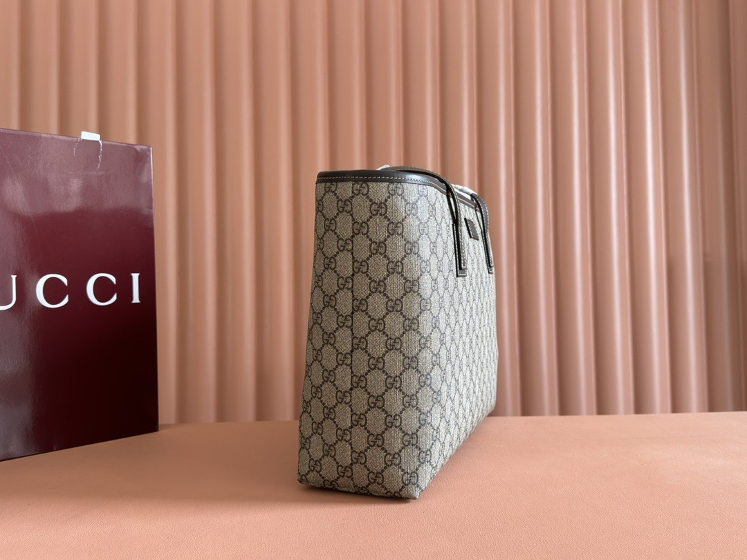 Gvc*1 GG Svp*me Monogram Medium Zippered Shopping Tote-38*28*11CM