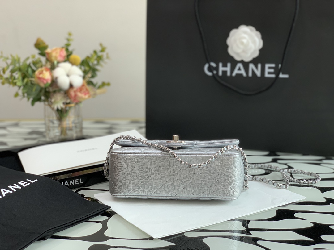 Ch@nel Flap Bag-20*13*9CM