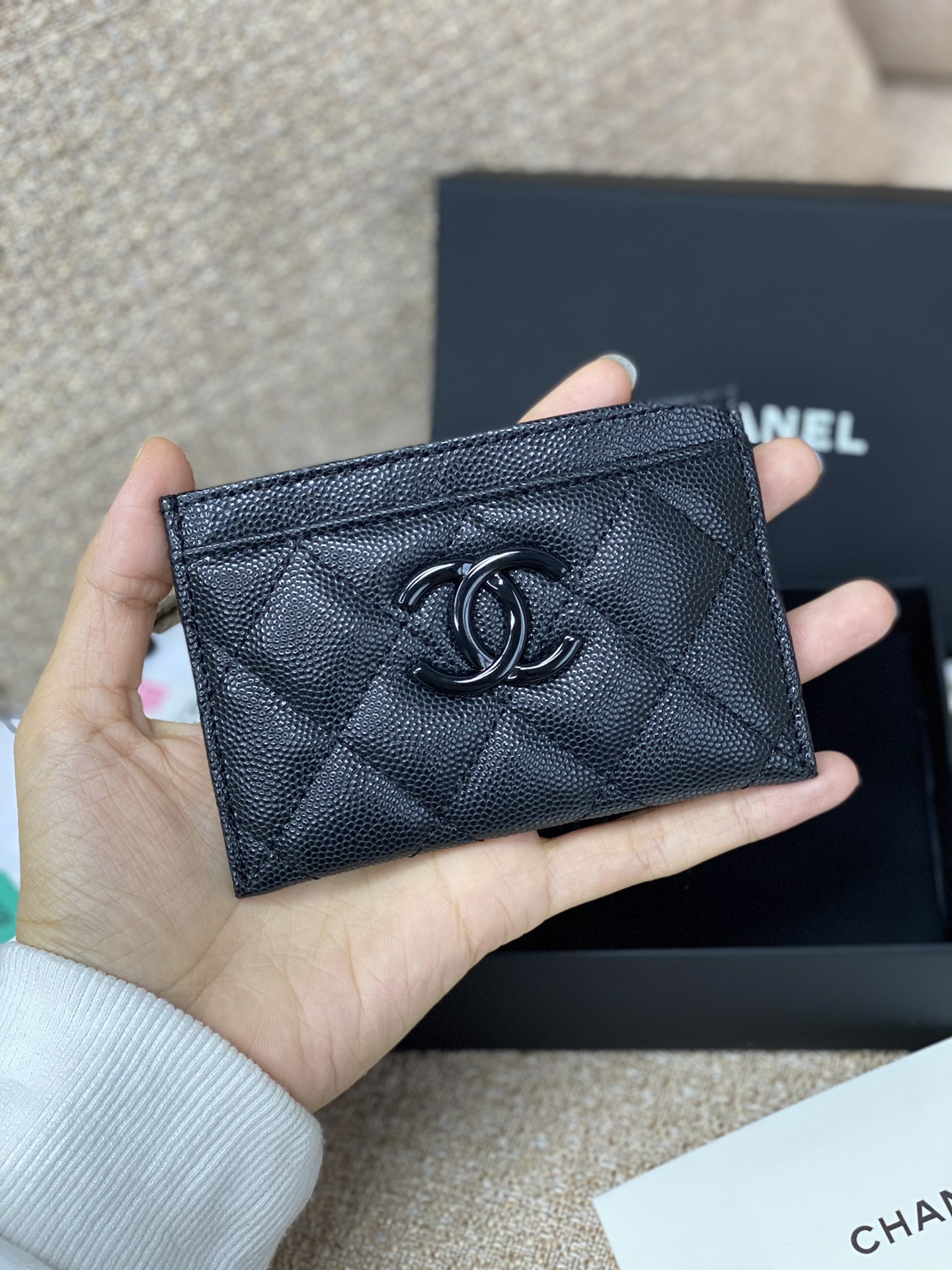 Ch@nel Card Holder-7.5*11.2*0.5CM