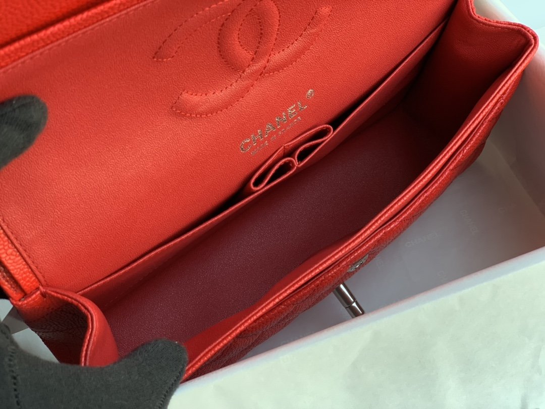 Ch@nel Flap Bag-Caviar Leather-25CM