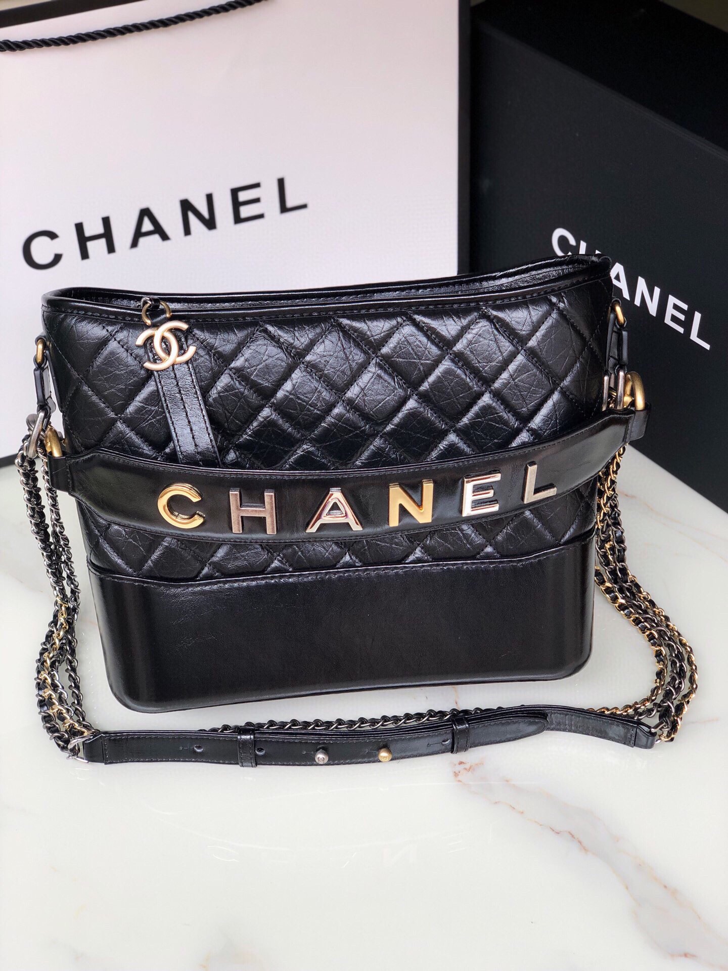 Ch@nel Large Gabrielle Handbags-28CM