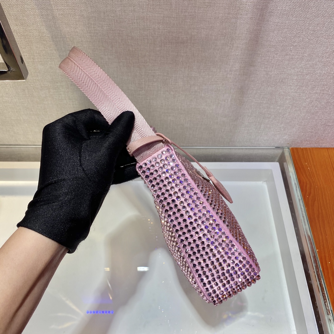 Pra*a nylon 1ne515 hobo bag-23*14*5cm