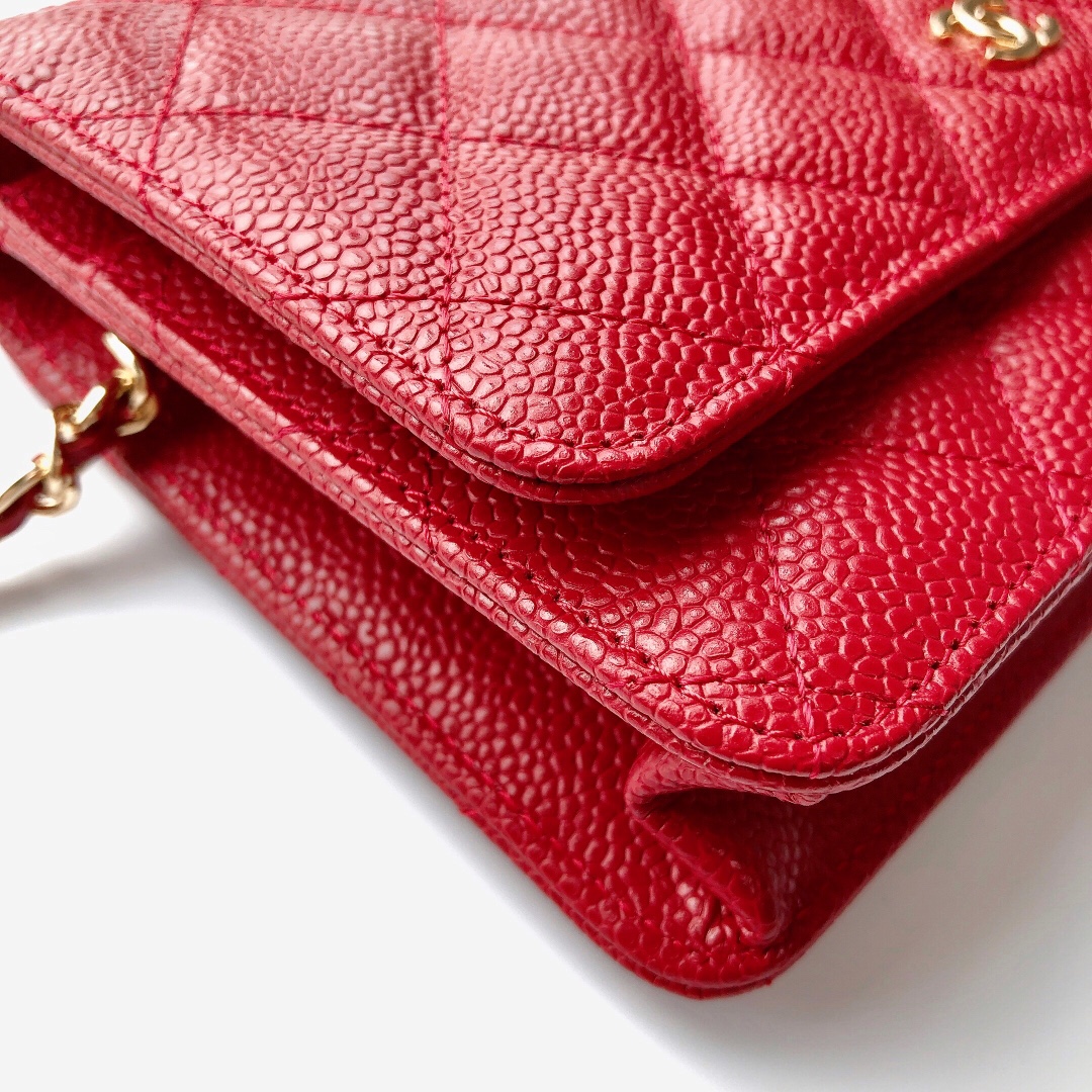 Ch@nel Wallet On Chain-Silver Hardware-19*12*3.5CM