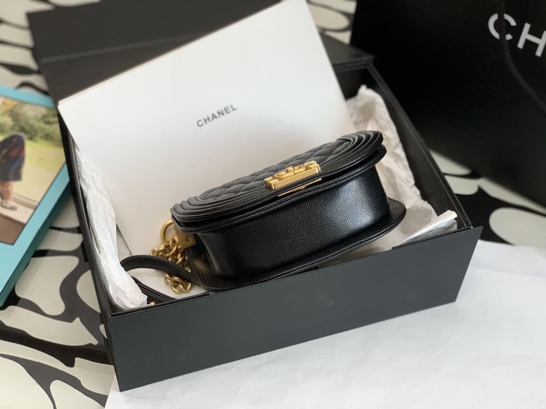 Ch@nel Boy Bag-18*12.5*6CM