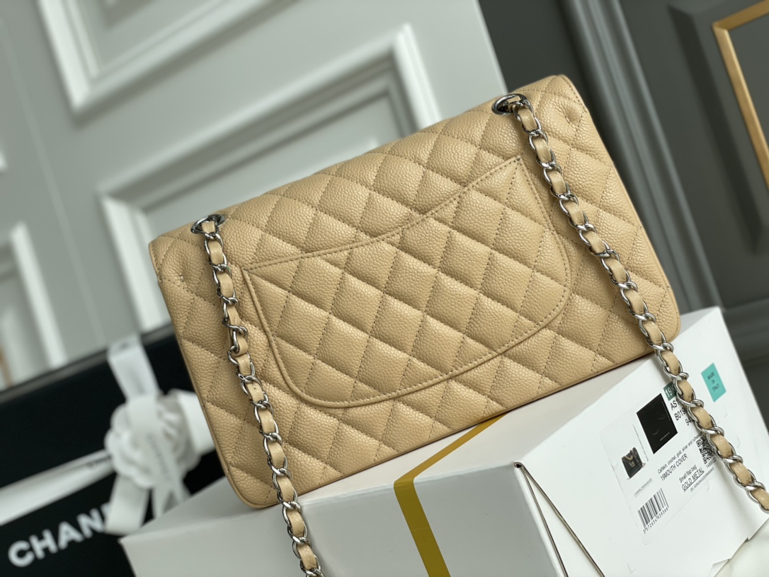 Ch@nel Flap Bag-Caviar Leather-25CM