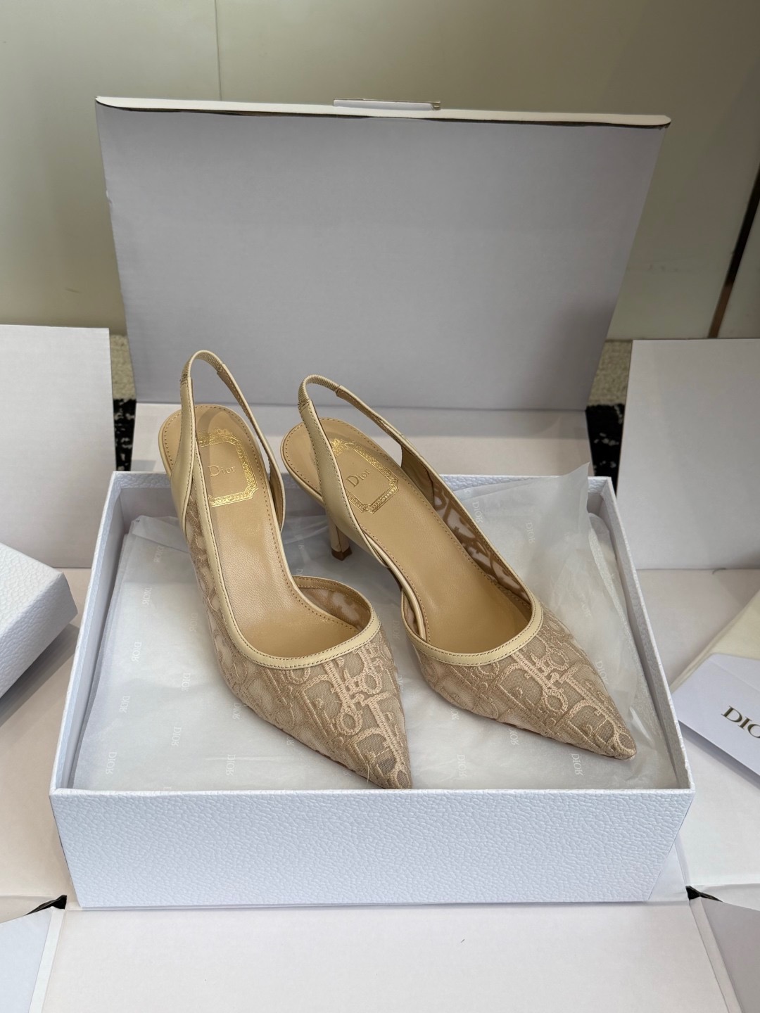 Dio*r AD10rable Slingback Pumps-7.5CM