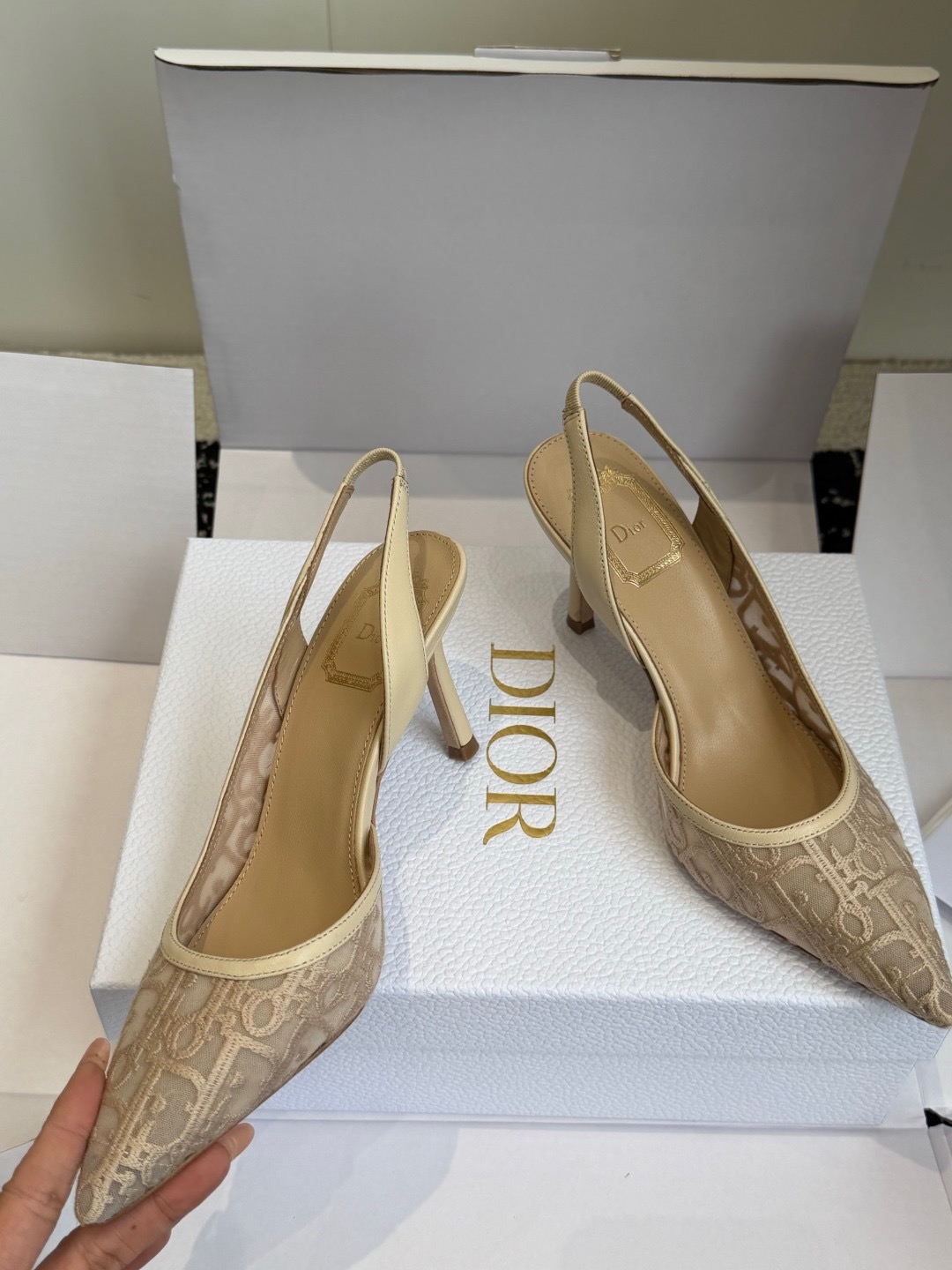 Dio*r AD10rable Slingback Pumps-7.5CM