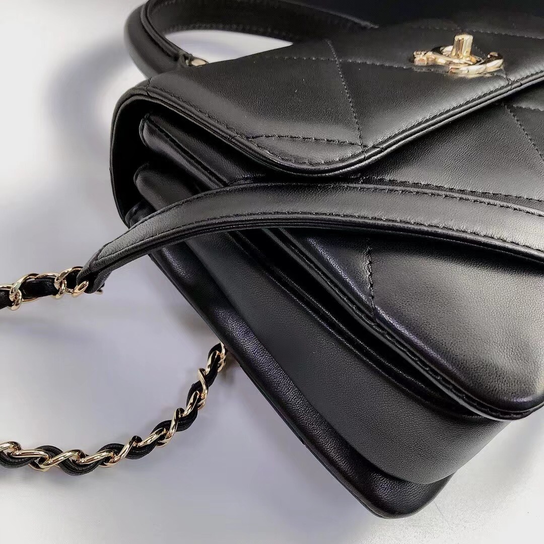 Ch@nel Trendy CC-Champagne Gold-24.5*17*7CM