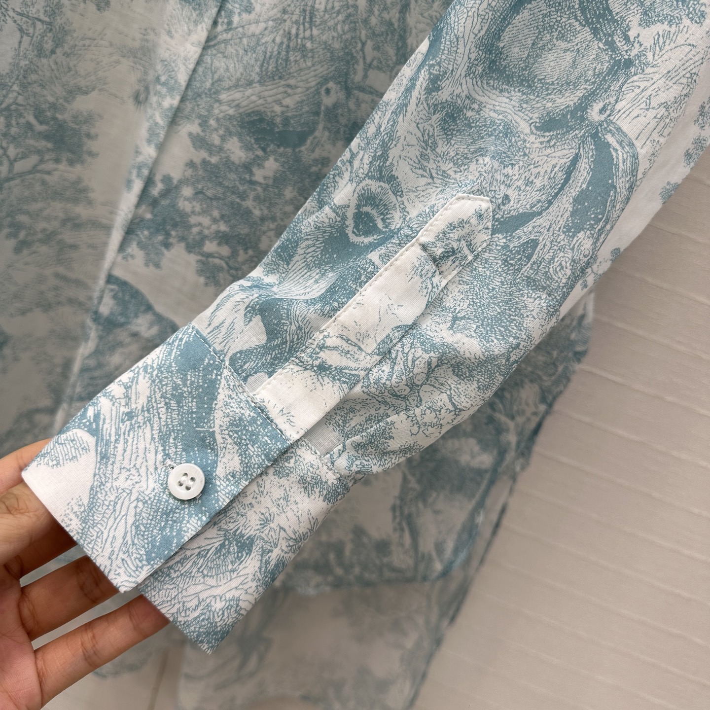 Di*or 2525ss Sauvage Printed Shirt