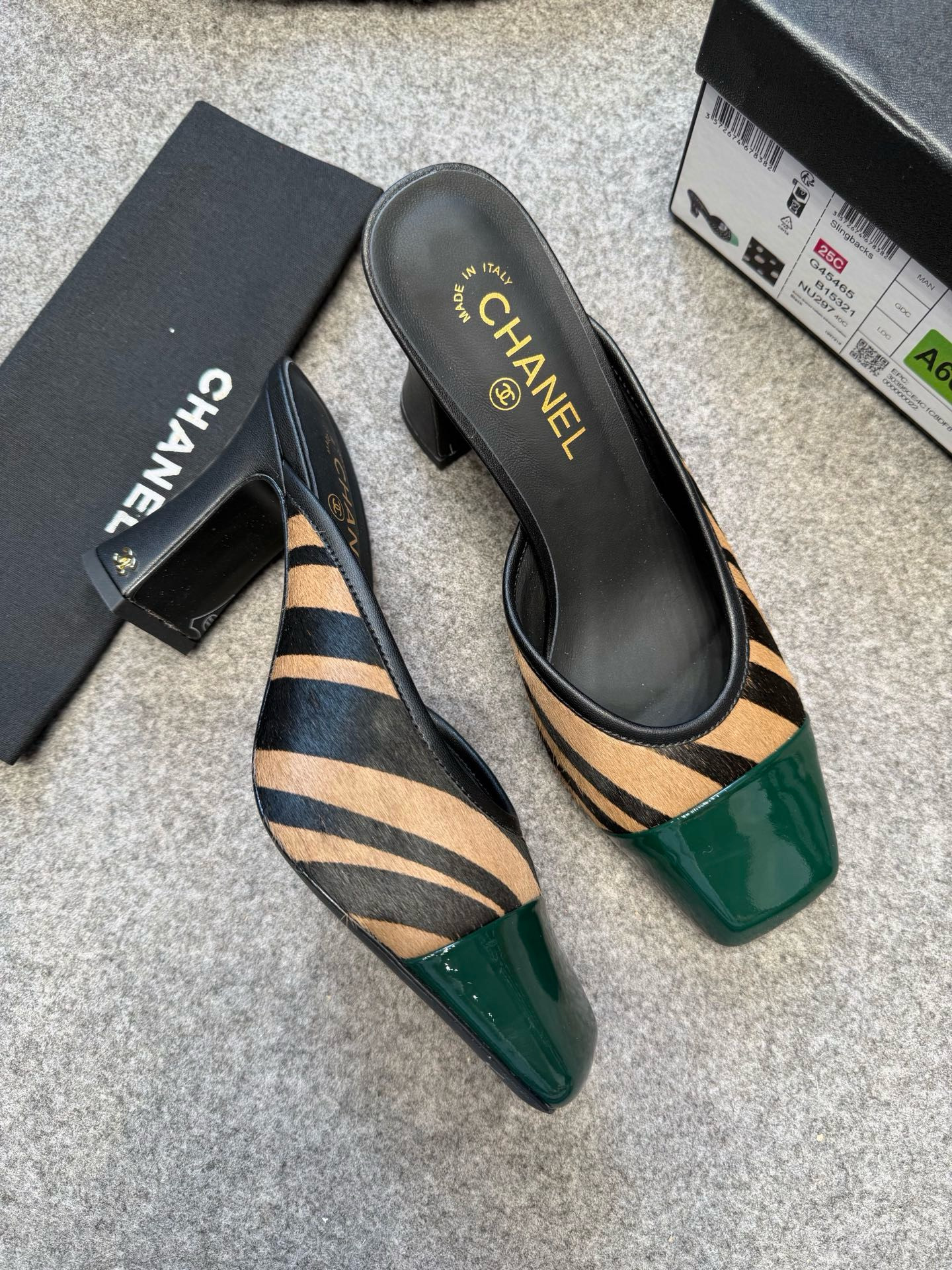 Cha*el Mules - Lambskin & Patent-8CM