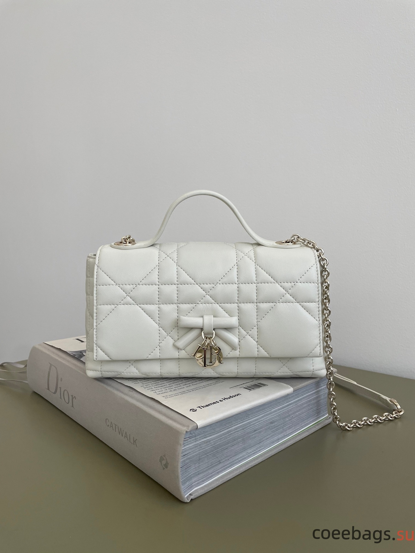 Di*or My Tender Top Handle Mini Bag Rose Tendre Macrocannage-21*7*11.5CM