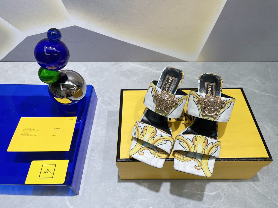 F**di×versace heels-6cm