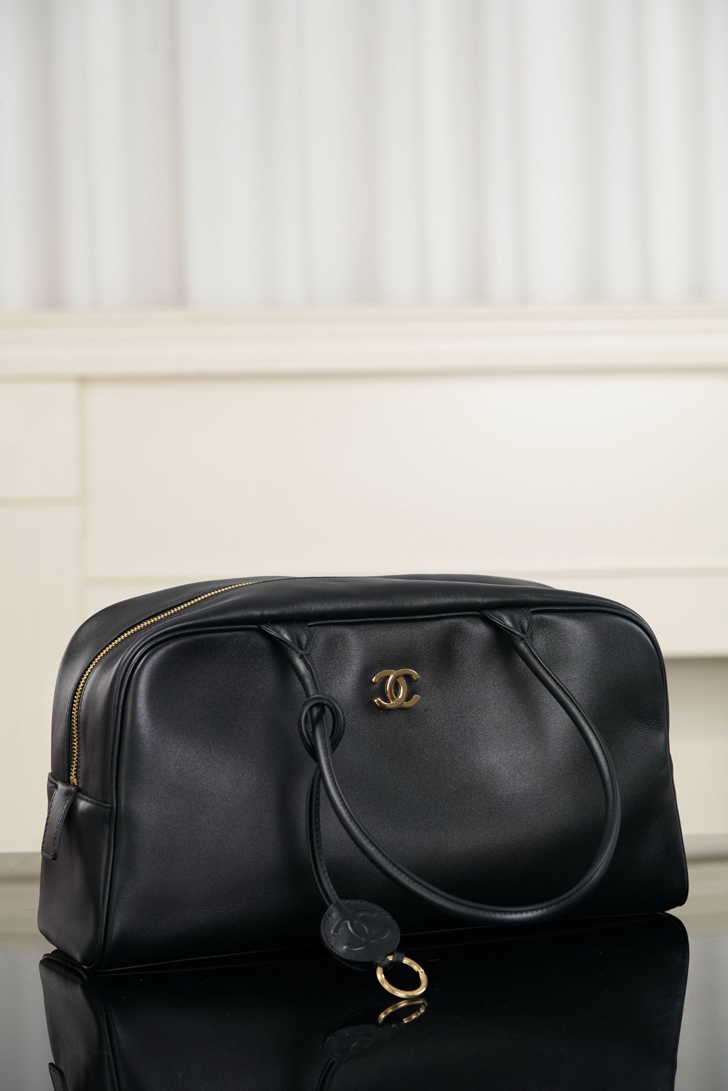 Ch@nel Bowling Bag-19*35.5*12.5CM