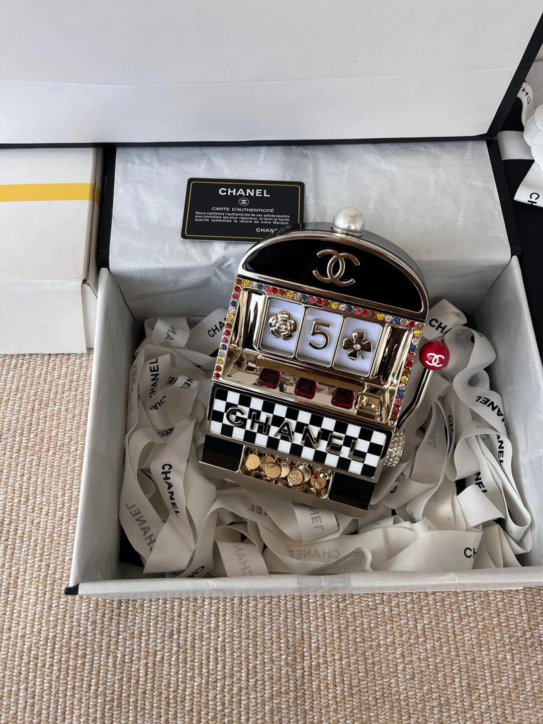 Ch@nel Helmet, Slot Machine & Bauble Bag Collection