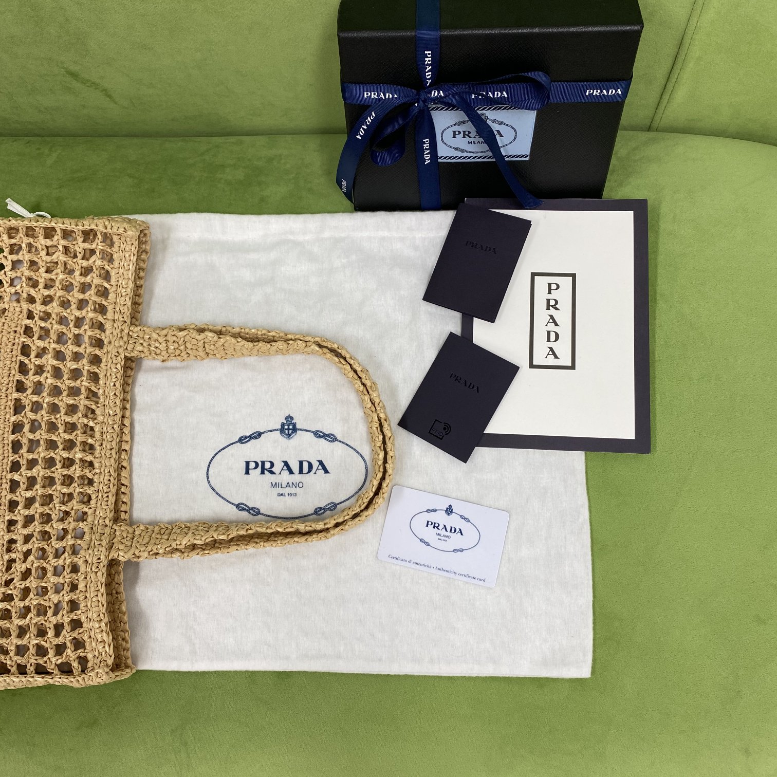 Pra*a 1bg393 tote-36x3x38cm