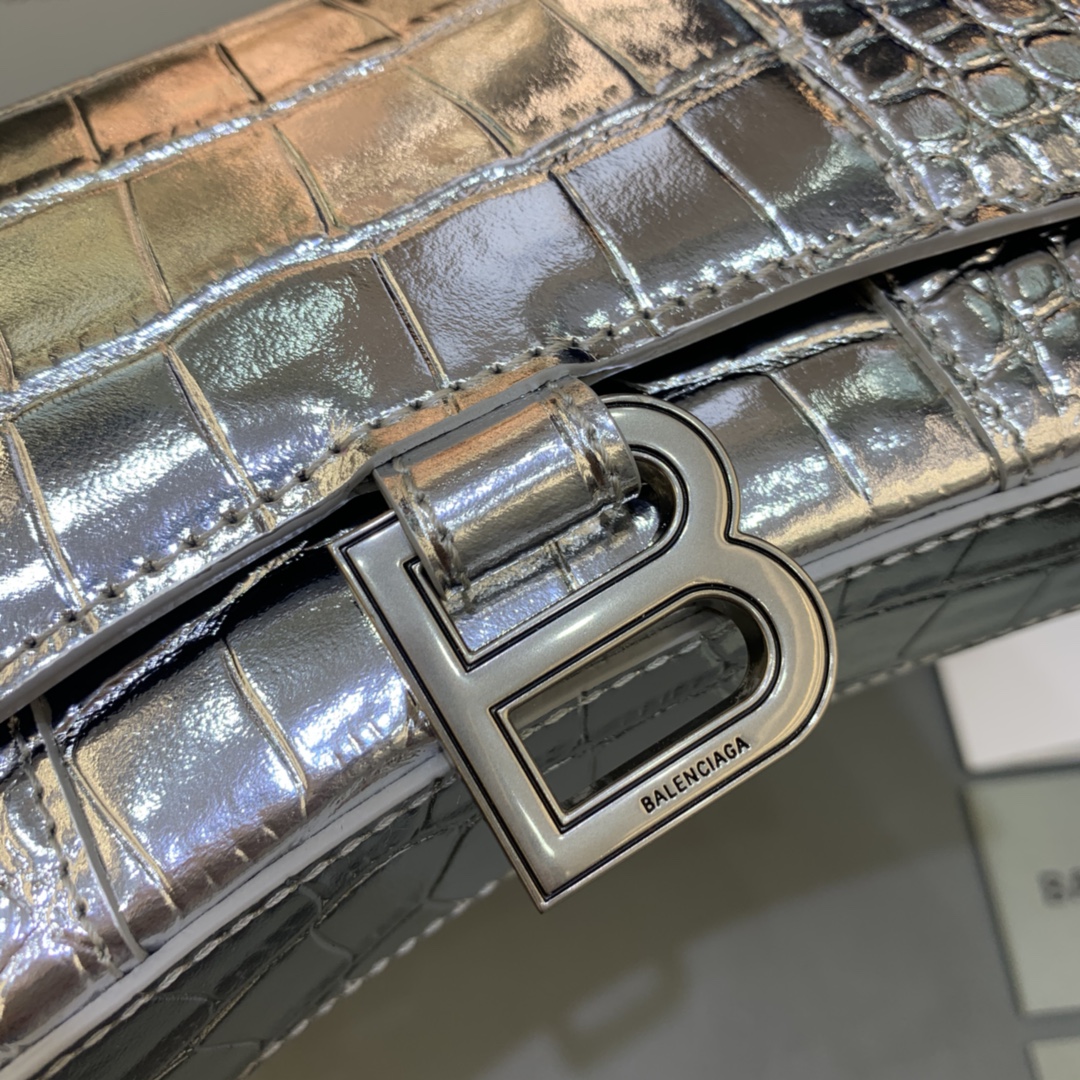 Ba*len*cia*ga hourglass wallet on chain-19*4*12cm