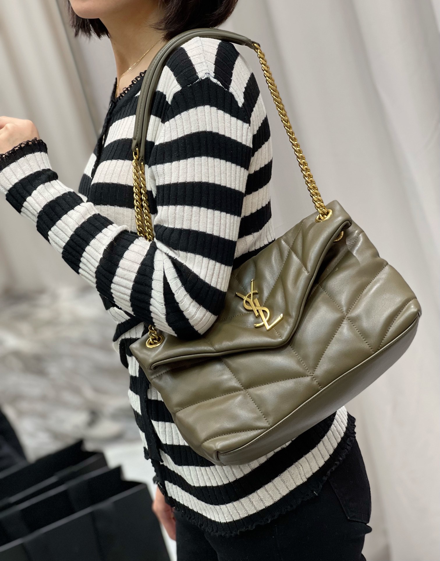 Y*L loulou puffer-lambskin leather