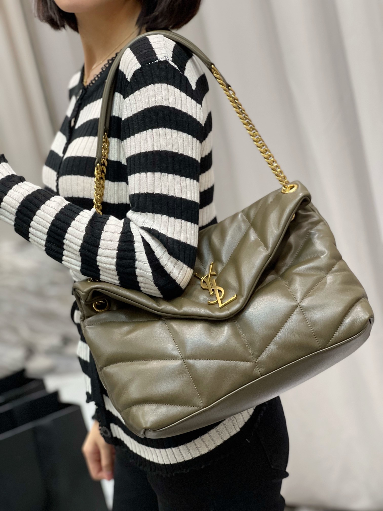 Y*L loulou puffer-lambskin leather