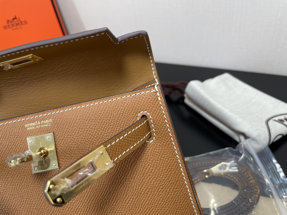 H**mes kelly-gold&silver hardware-19cm