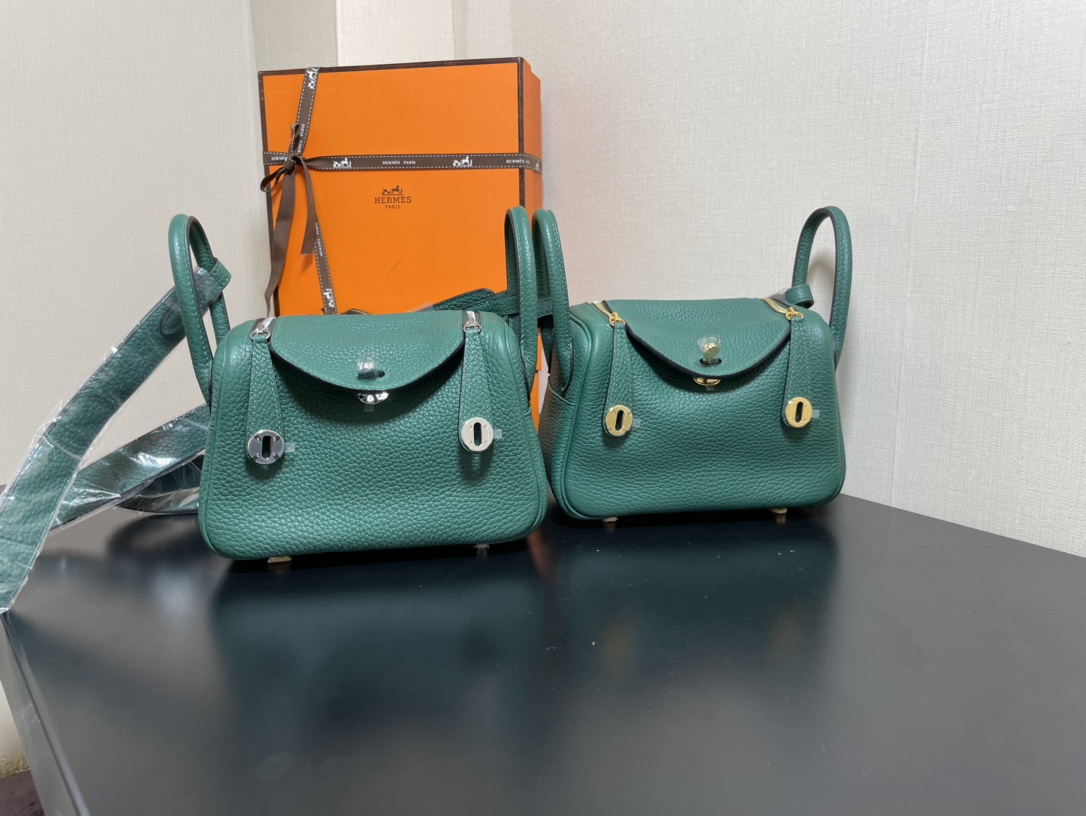 H**mes lindy 19-togo leather-19cm