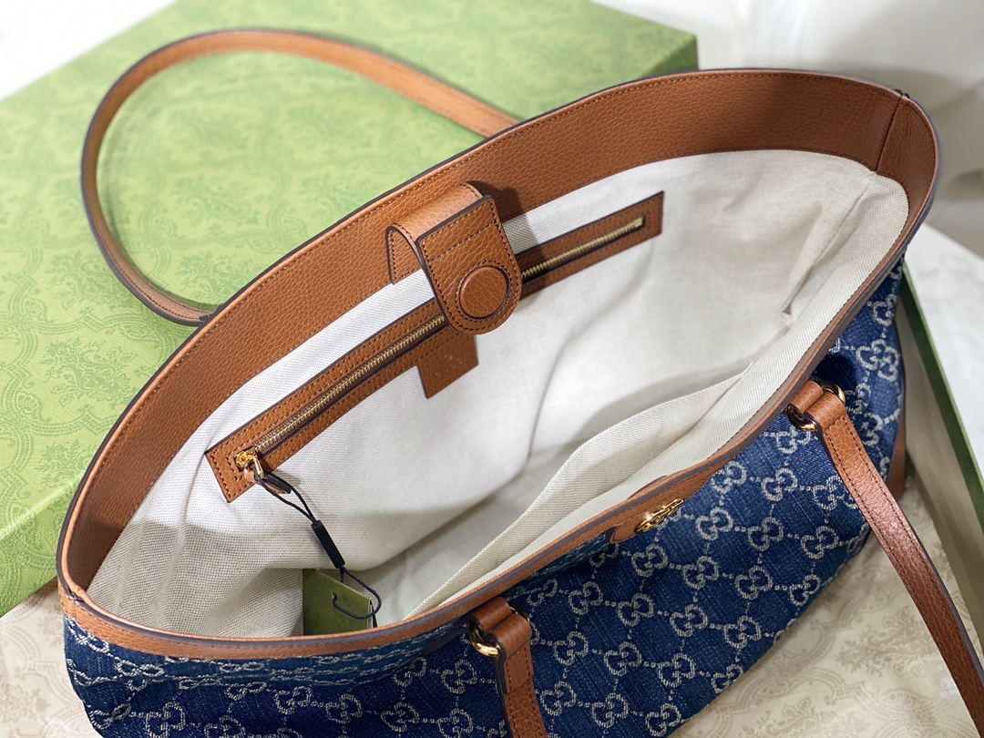 G*u*i demin tote handbags-38*28*14cm