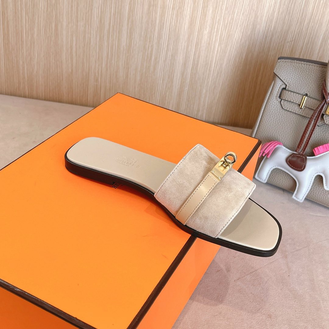 H**me5 giulia sandals goat suede