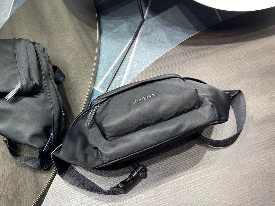 Ba*len*cia*ga wheel logo waist bag-23*5*20cm