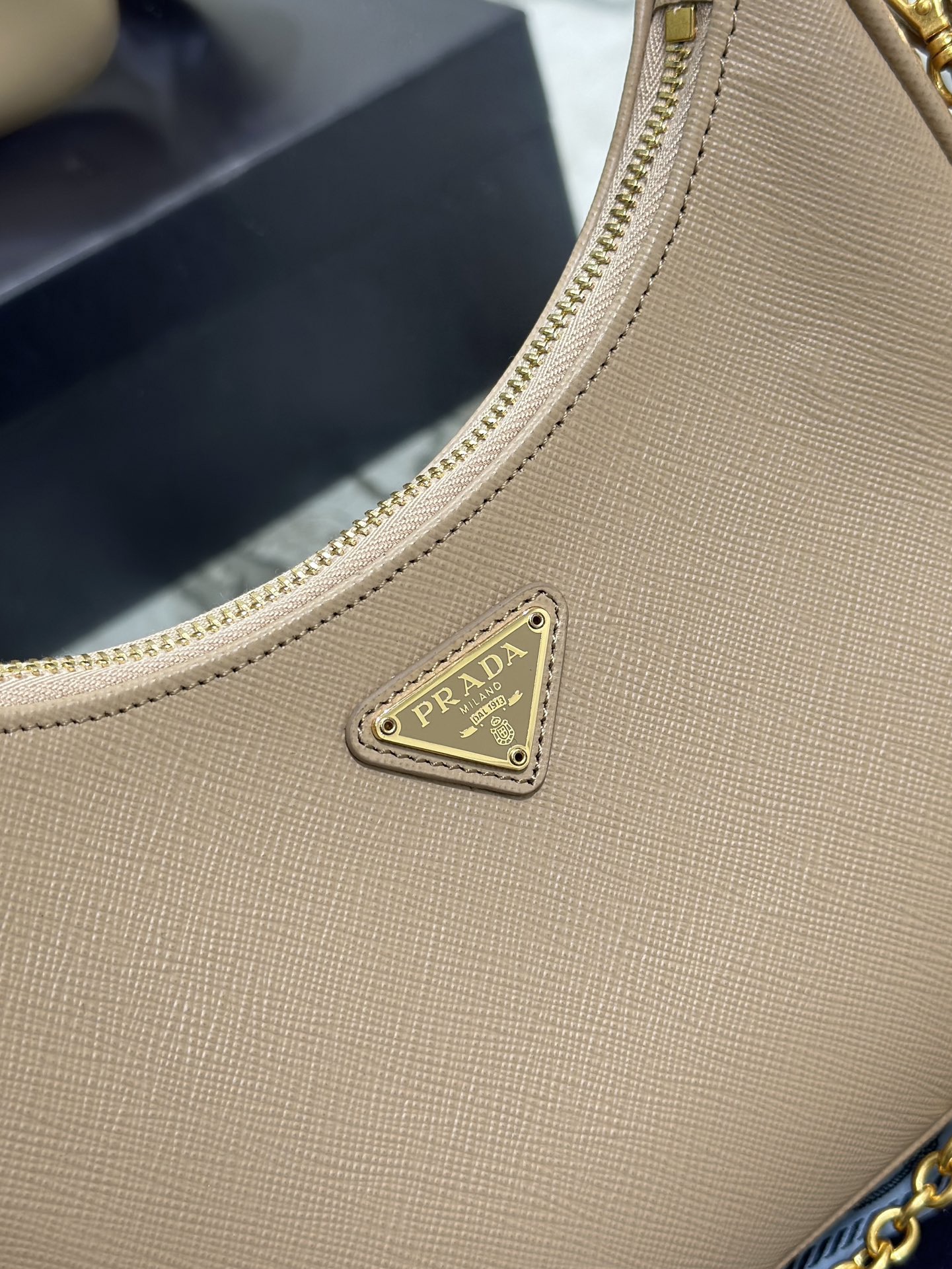 Pra*a nylon hobo bag-bh204 -23*17*6.5cm