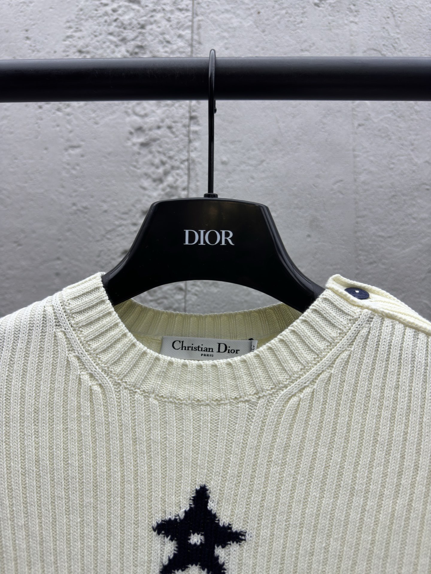 cd 23fw lucky star knitted botT0m shirt