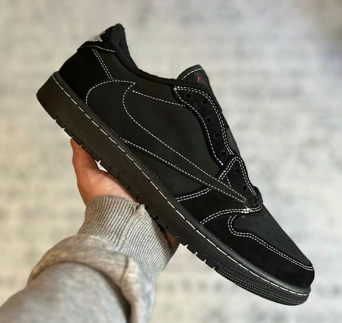 TRAVIS SCOTT X AIR JORDAN 1 LOW OG “BLACK PHANTOM” DM7866-001