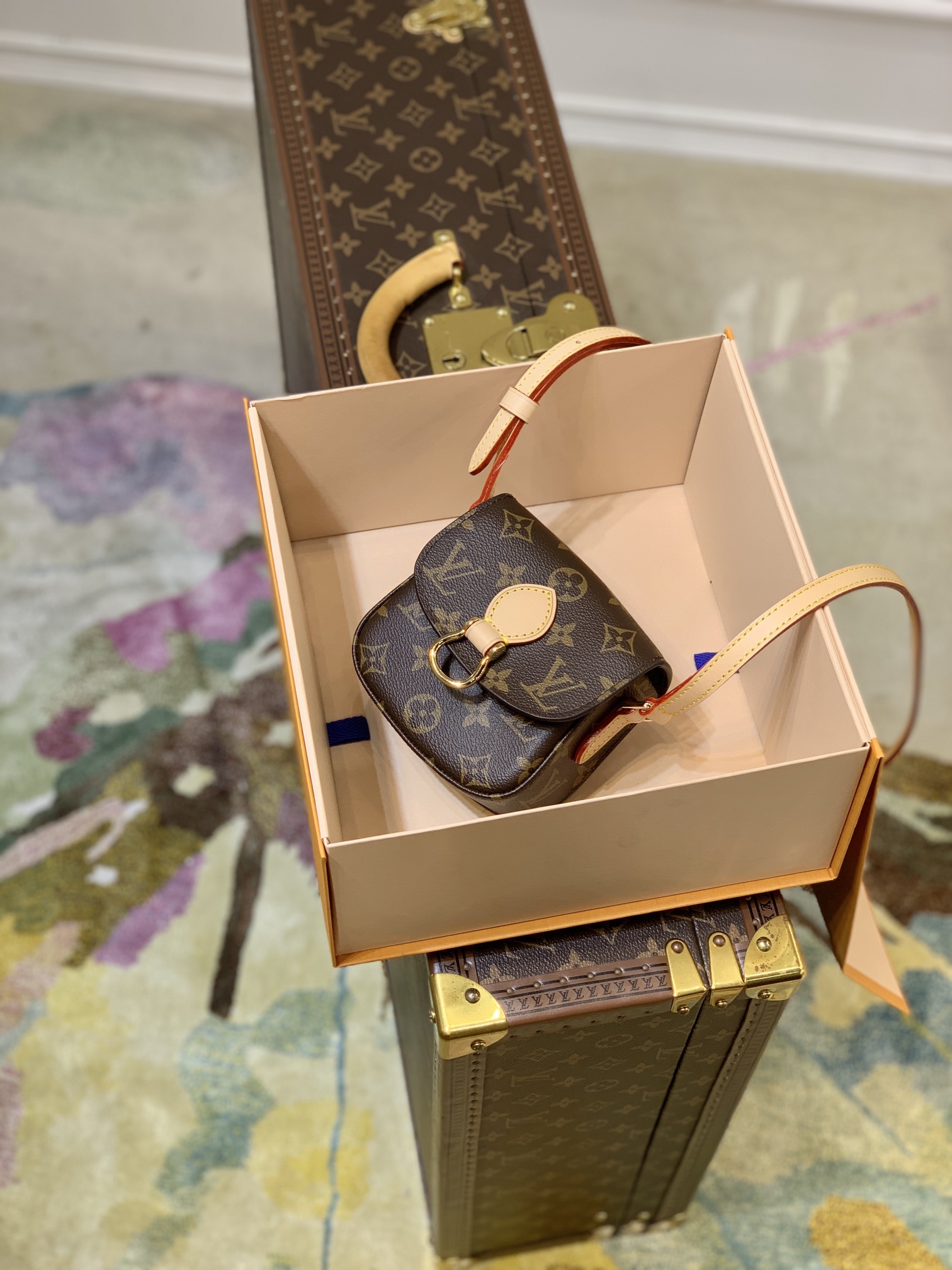 l0*is V*t0n vintage saint cloud handbags -m51245-13*6*11cm