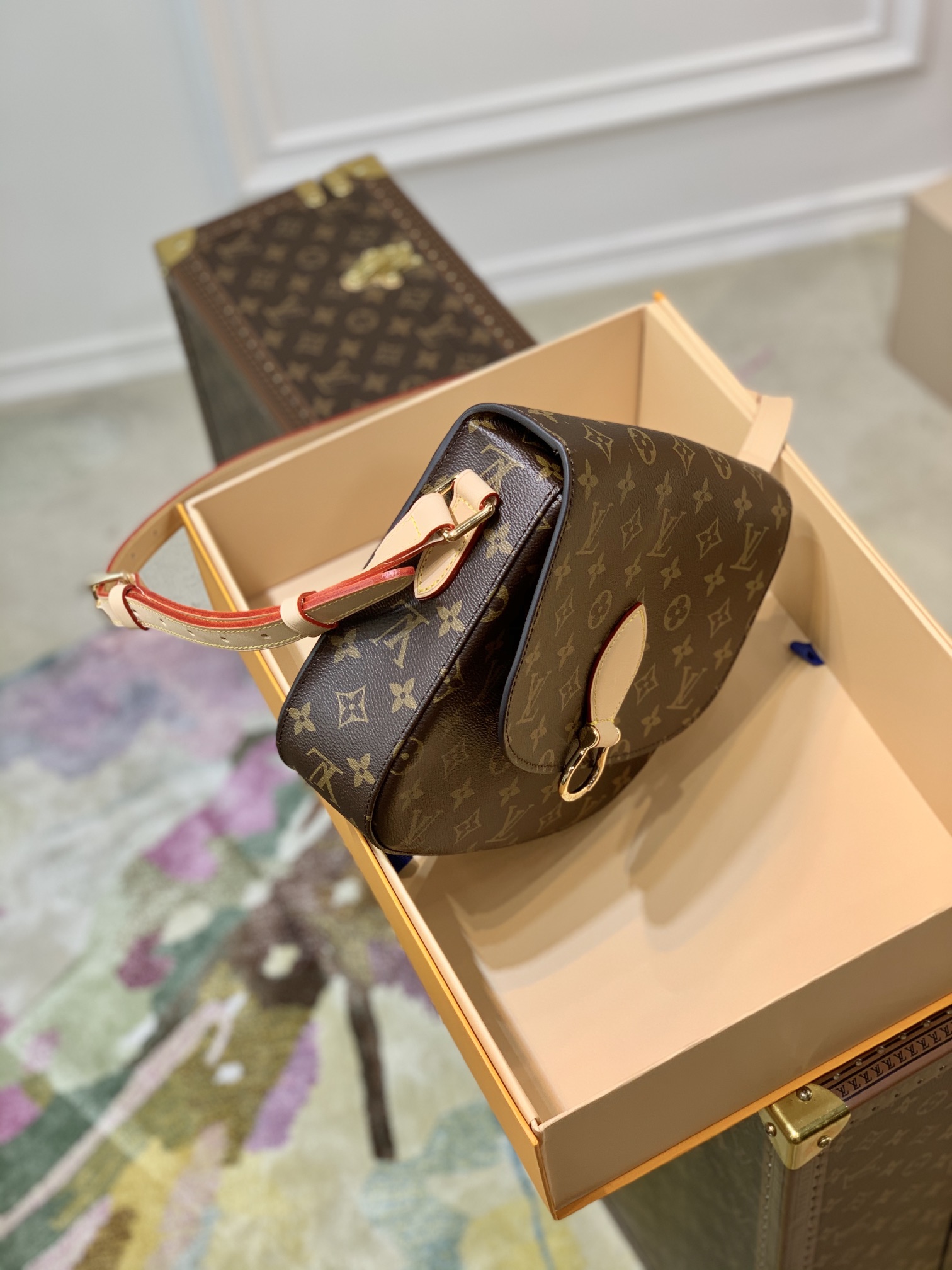 l0*is V*t0n vintage saint cloud handbags -m51245-26*7*21cm