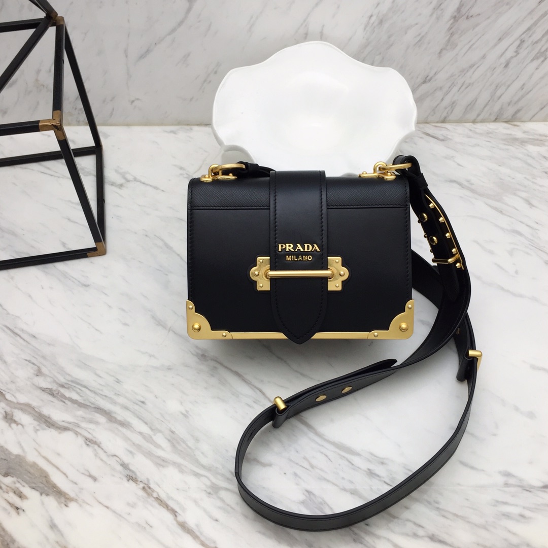 Pra*a 1bd045 leather cahier bag-1bh082-20x14x8.5cm