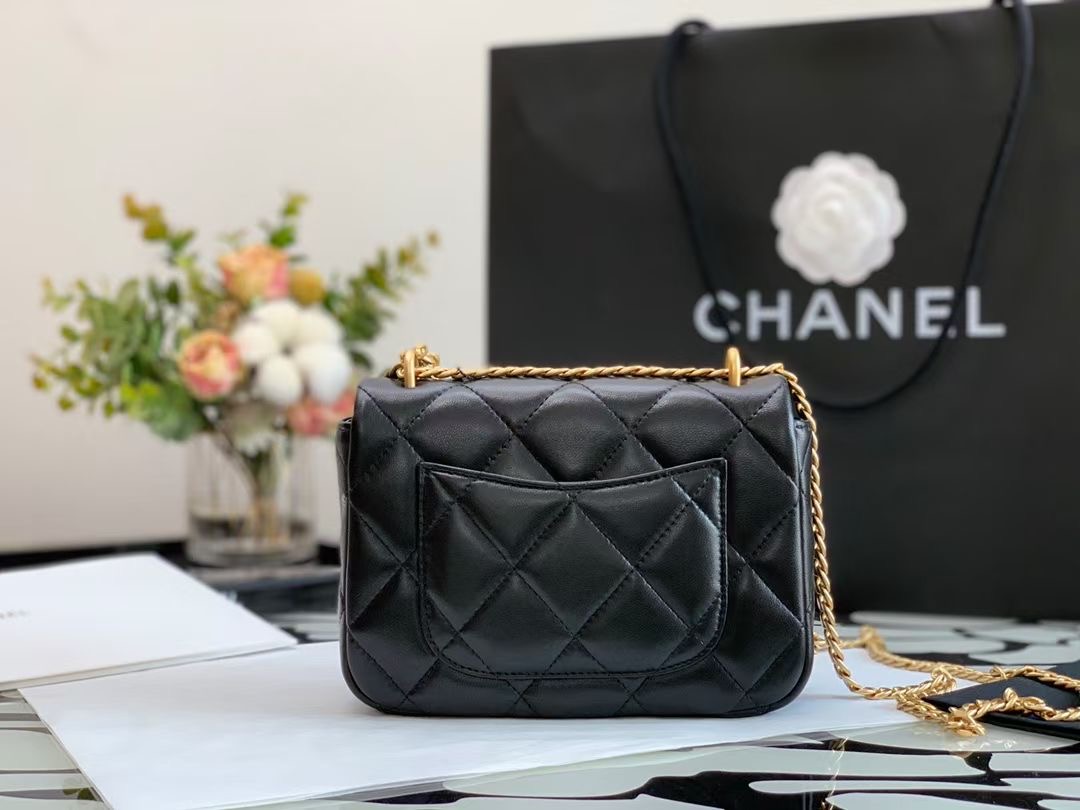 Ch@nel Flap Bag-18×12×5CM