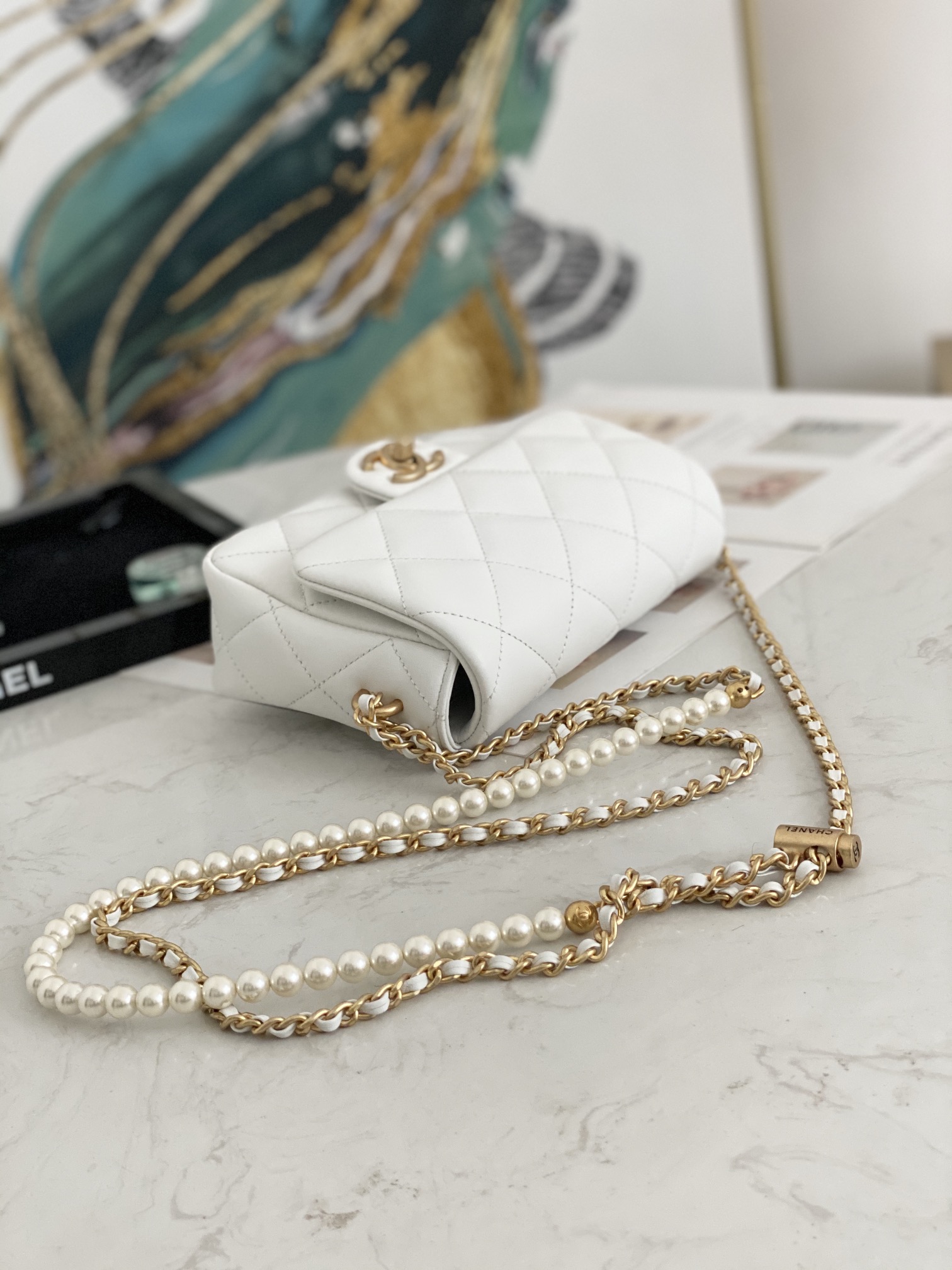 Ch@nel Flap Bag-13*19*6CM