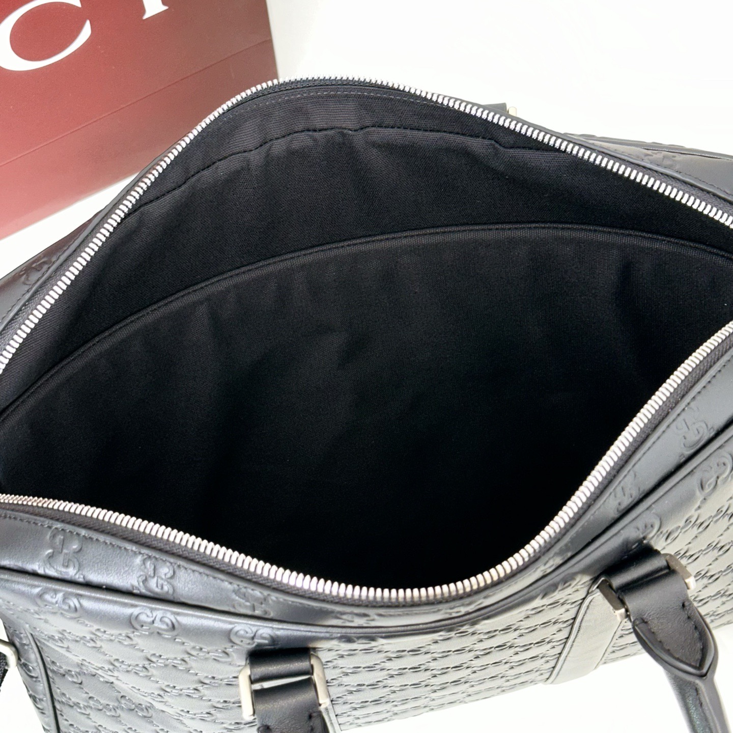 Guc*ci GG Emblem large briefcase -37*28*7CM