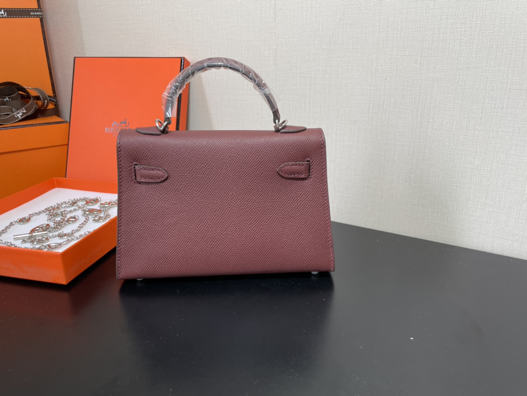 H**mes kelly-gold&silver hardware-19cm