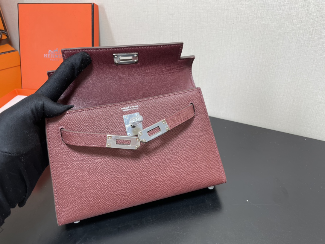 H**mes kelly-gold&silver hardware-19cm