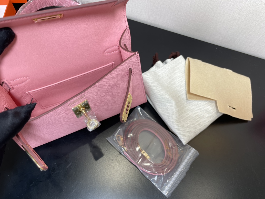 H**mes kelly-gold&silver hardware-19cm