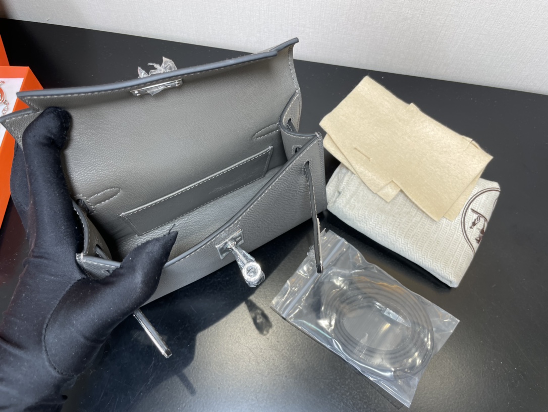 H**mes kelly-gold&silver hardware-19cm