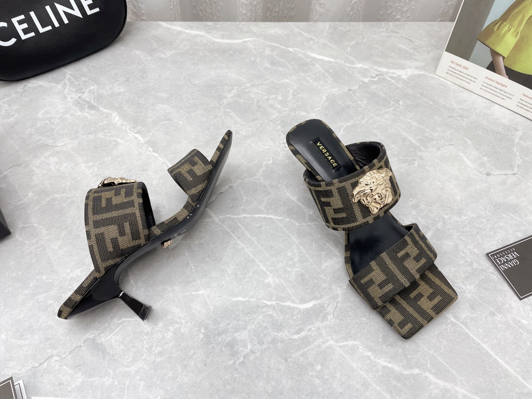 versace&F**di 2022ss sandals-6cm(eu35-41)