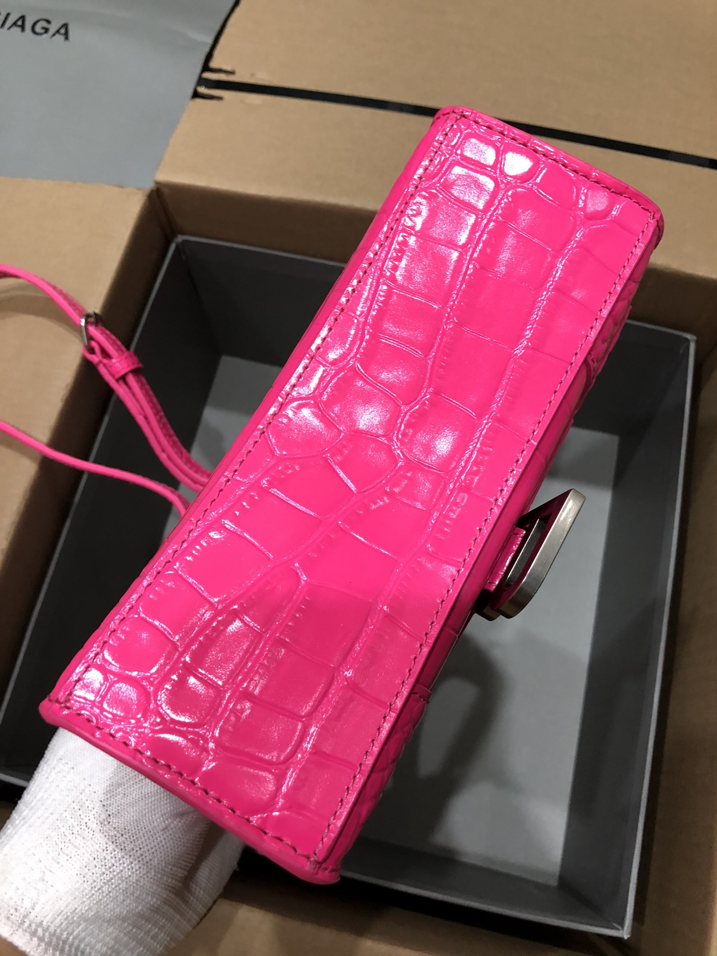 Ba*len*cia*ga small hourglass bag-13*8*19cm