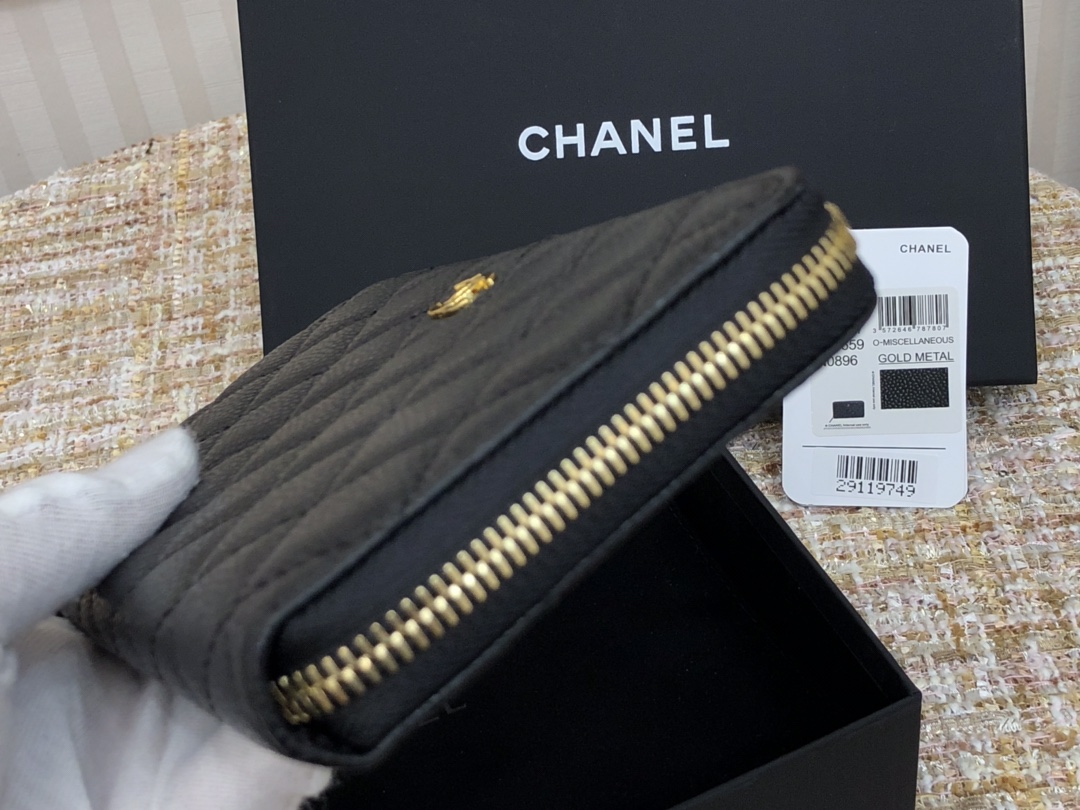Ch@nel Wallet-Gold Hardware-19*10CM