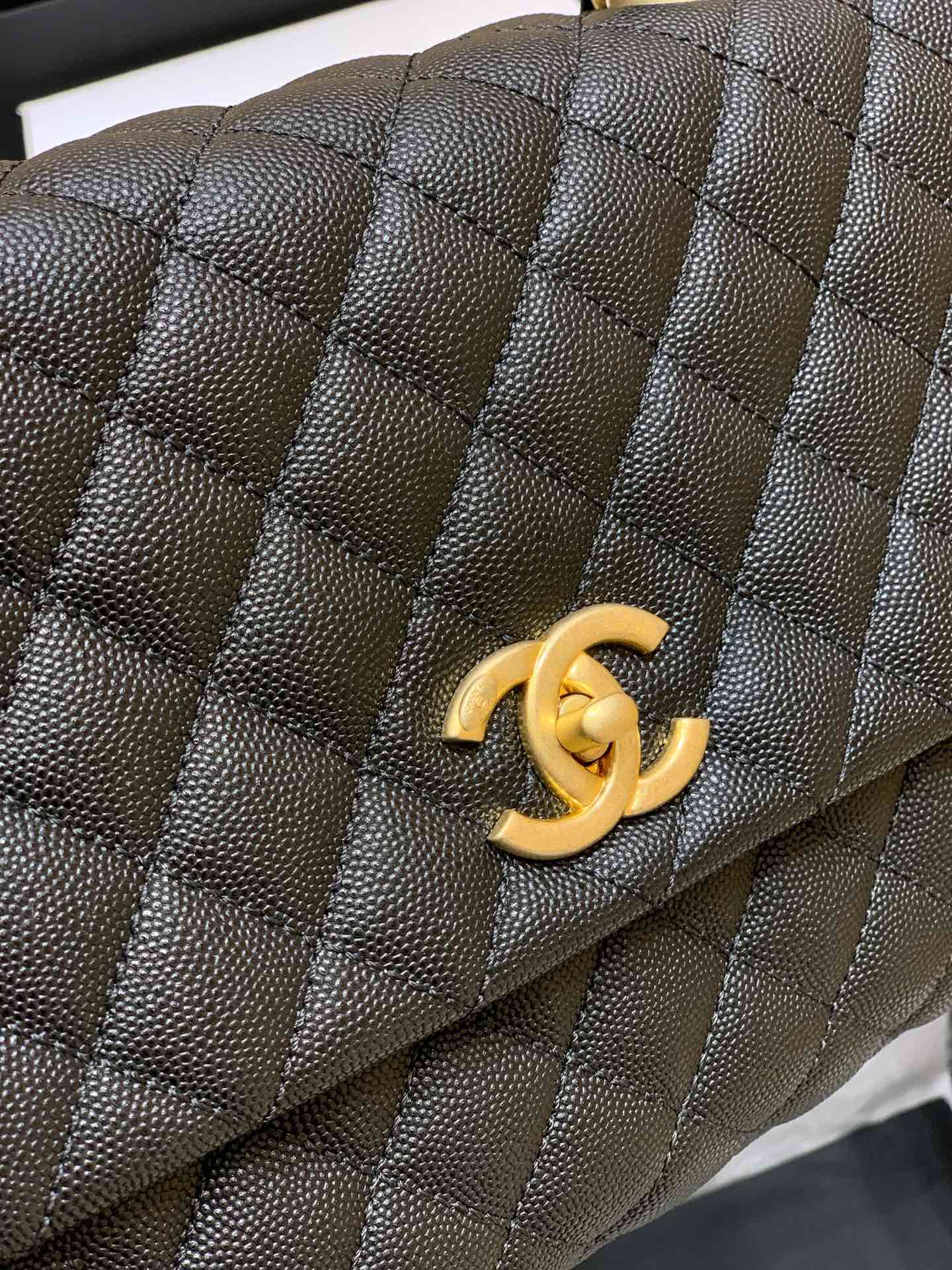 Ch@nel Coco Handlebag-Lizard Handle-28CM