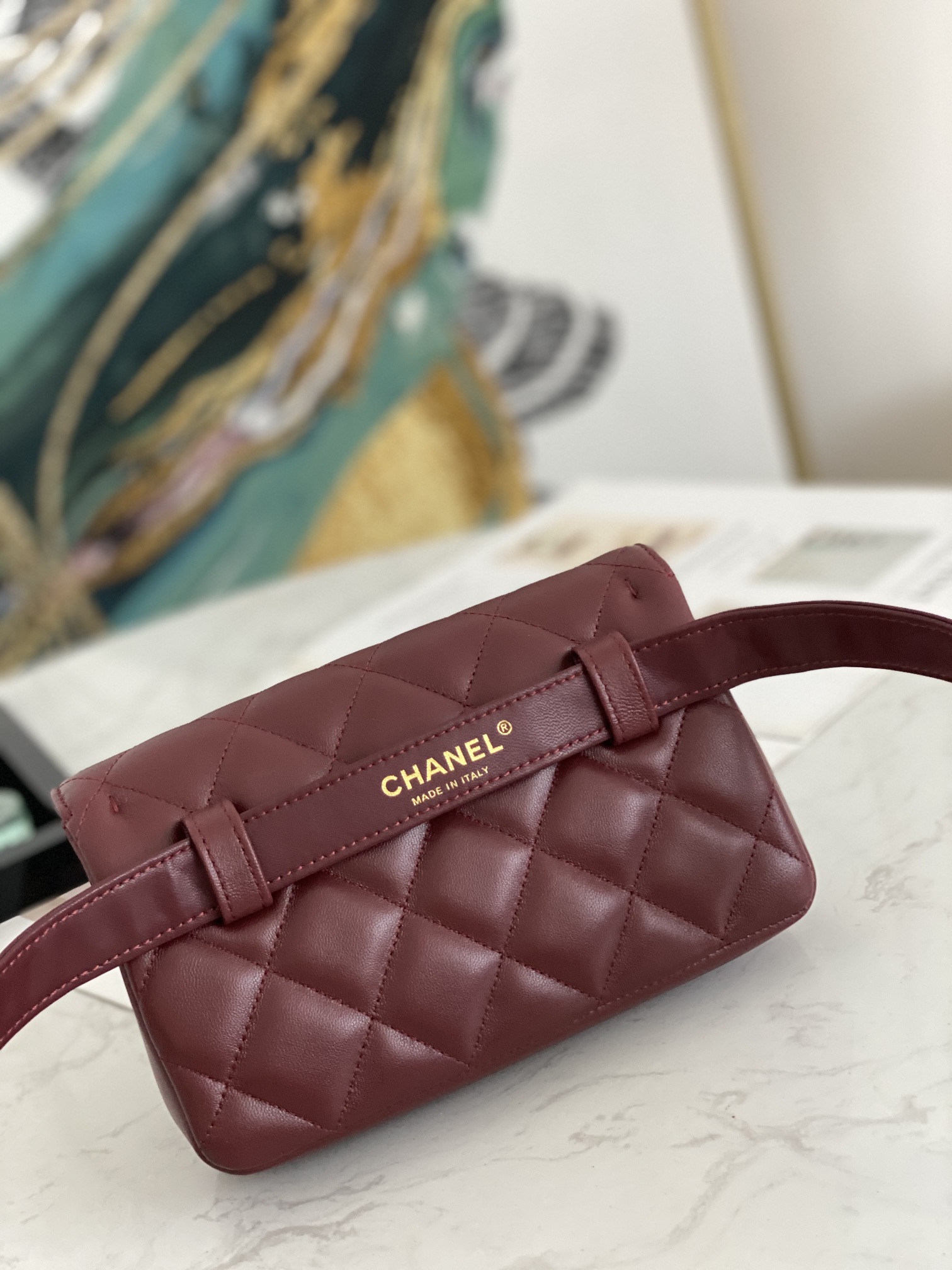 Ch@nel Waist Bag-18*3.5*12CM