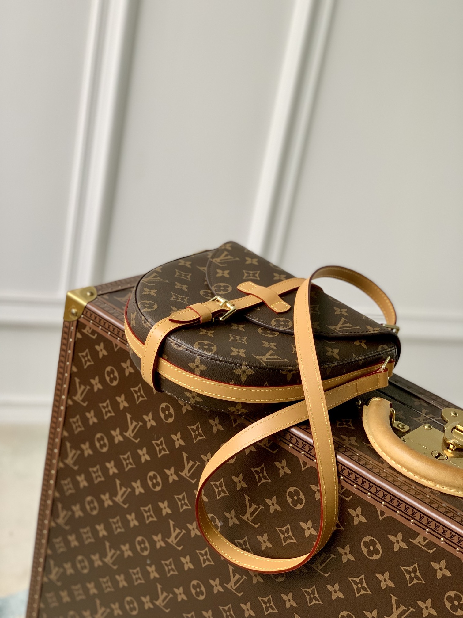 l0*is V*t0n vintage saddle bag-22*24*7cm