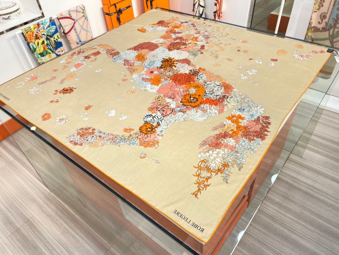 H**mes shawls-140*140cm